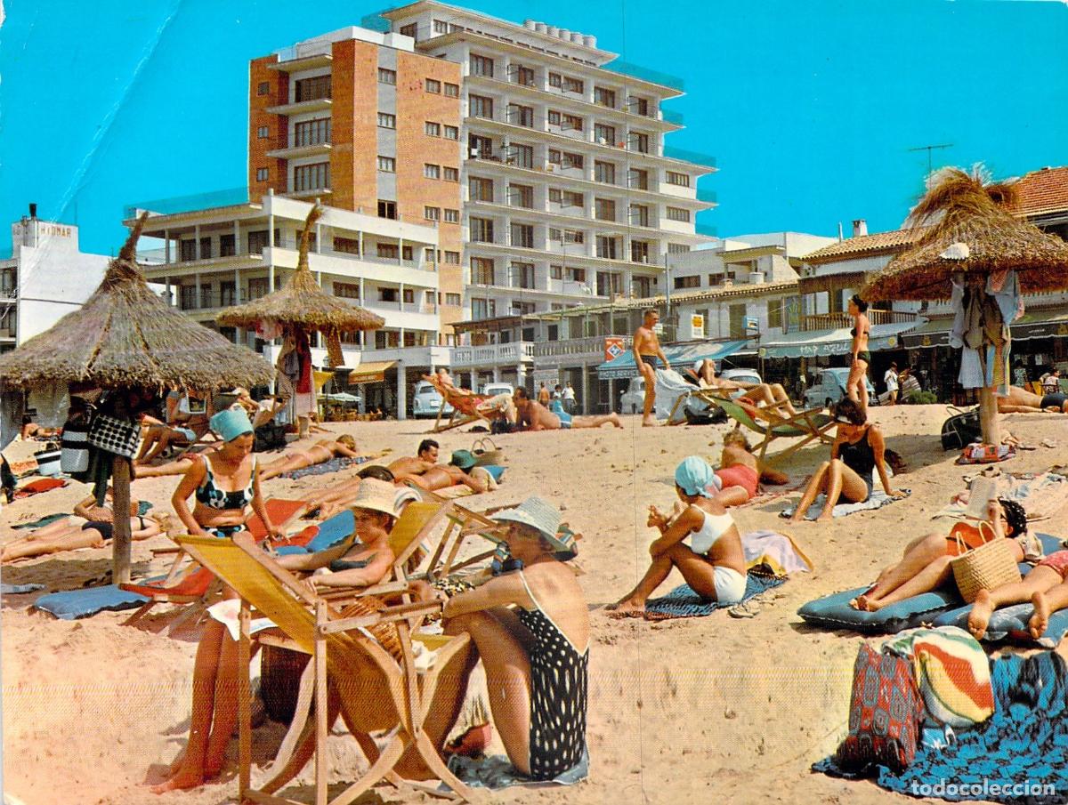 Postales: Postal de la playa de Can Pastilla en Palma de Mallorca