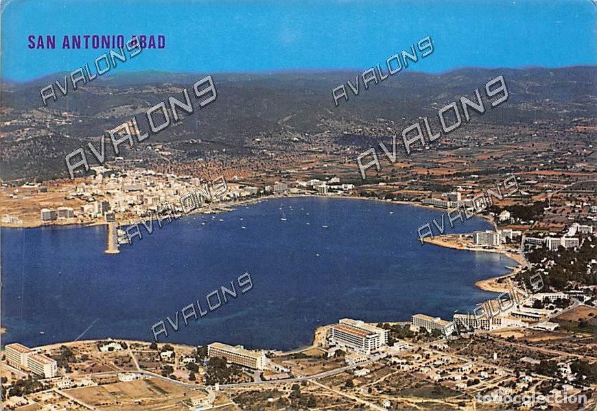 Postales: Vista a&eacute;rea de San Antonio Abad (Ibiza) - Sin Circular - A&ntilde;o 1976