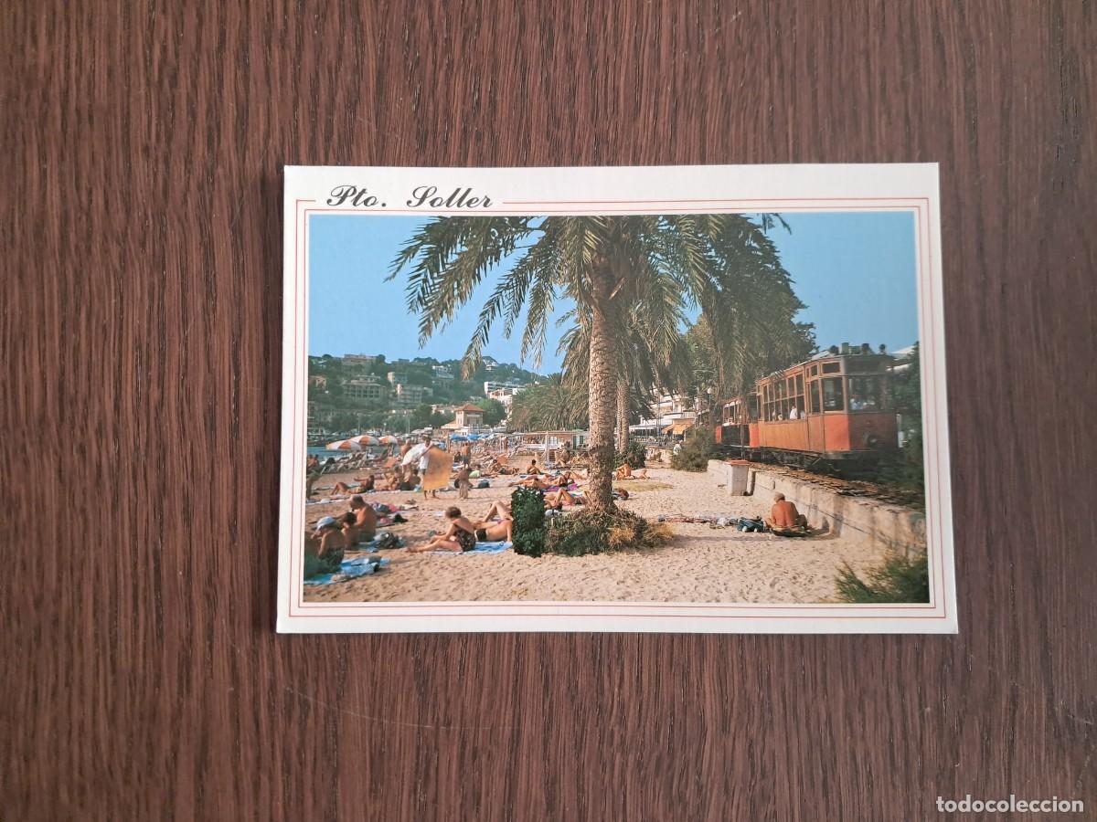 Postales: postal de Espa&ntilde;a, Puerto de S&oacute;ller, tranv&iacute;a. a&ntilde;o 1993. Mallorca.