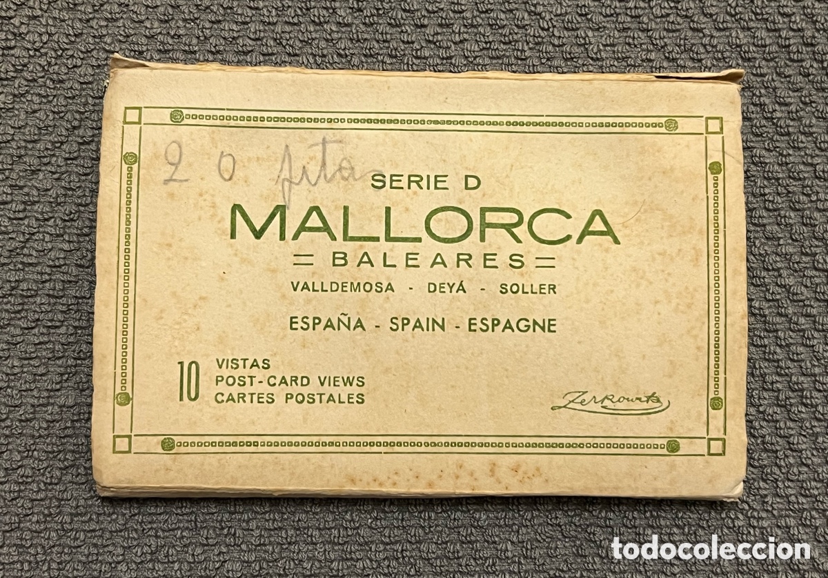 Cartes Postales: ACORDE&Oacute;N 10 POSTALES MALLORCA SERIE D. BALEARES. VALLDEMOSA DEYA SOLLER. TALLERES ZERKOWITZ
