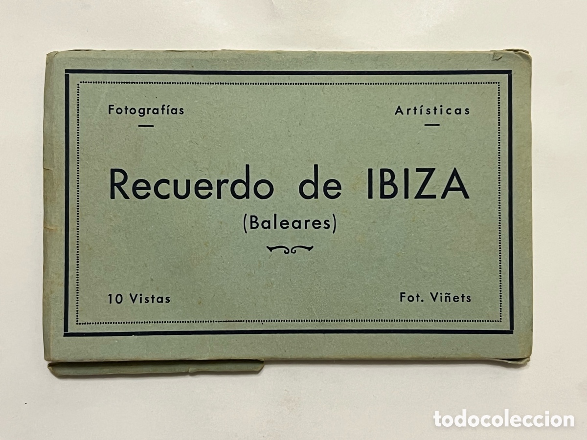 Cartes Postales: ACORDE&Oacute;N RECUERDO DE IBIZA.. 10 vistas. Foto Vi&ntilde;ets (h.1940?)