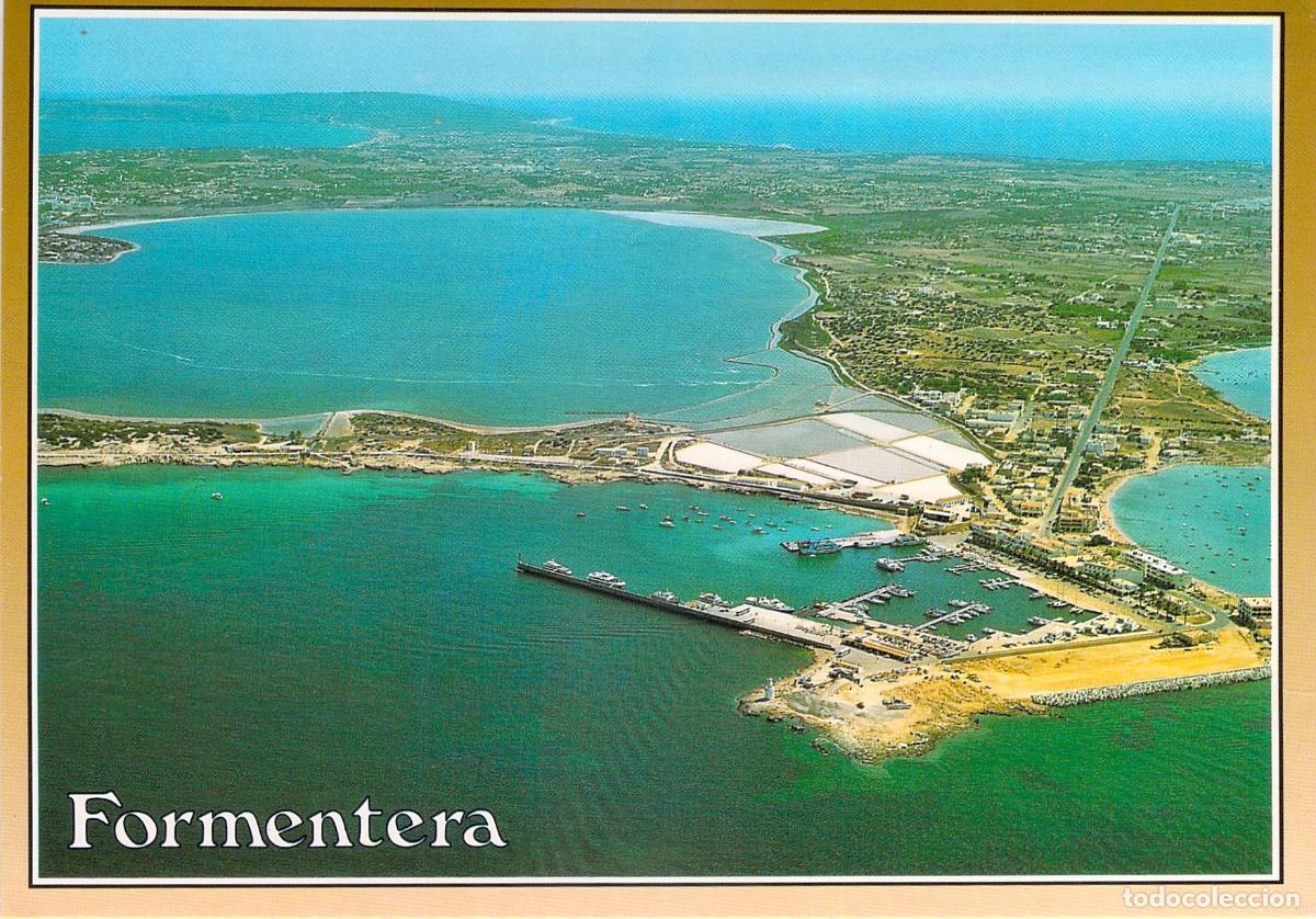 Postales: Postal de Formentera: Vista a&eacute;rea del puerto