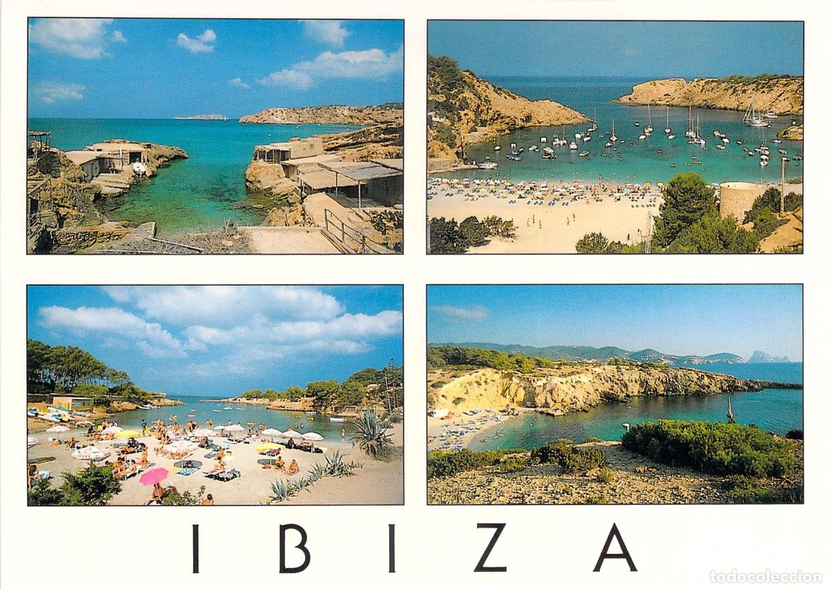 Postales: Postal de vistas panor&aacute;micas de calas en Ibiza