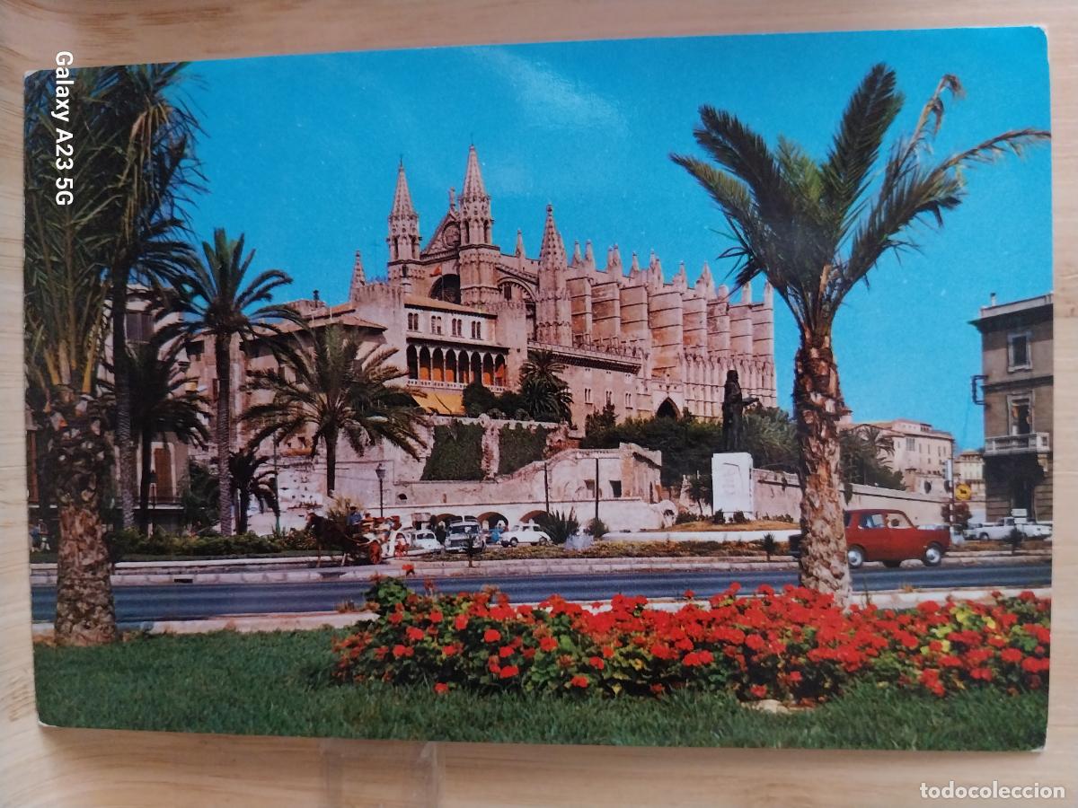 Postales: CATEDRAL PALMA DE MALLORCA ED ZERKOWITZ 997 COCHES CLASICOS ANIMADA