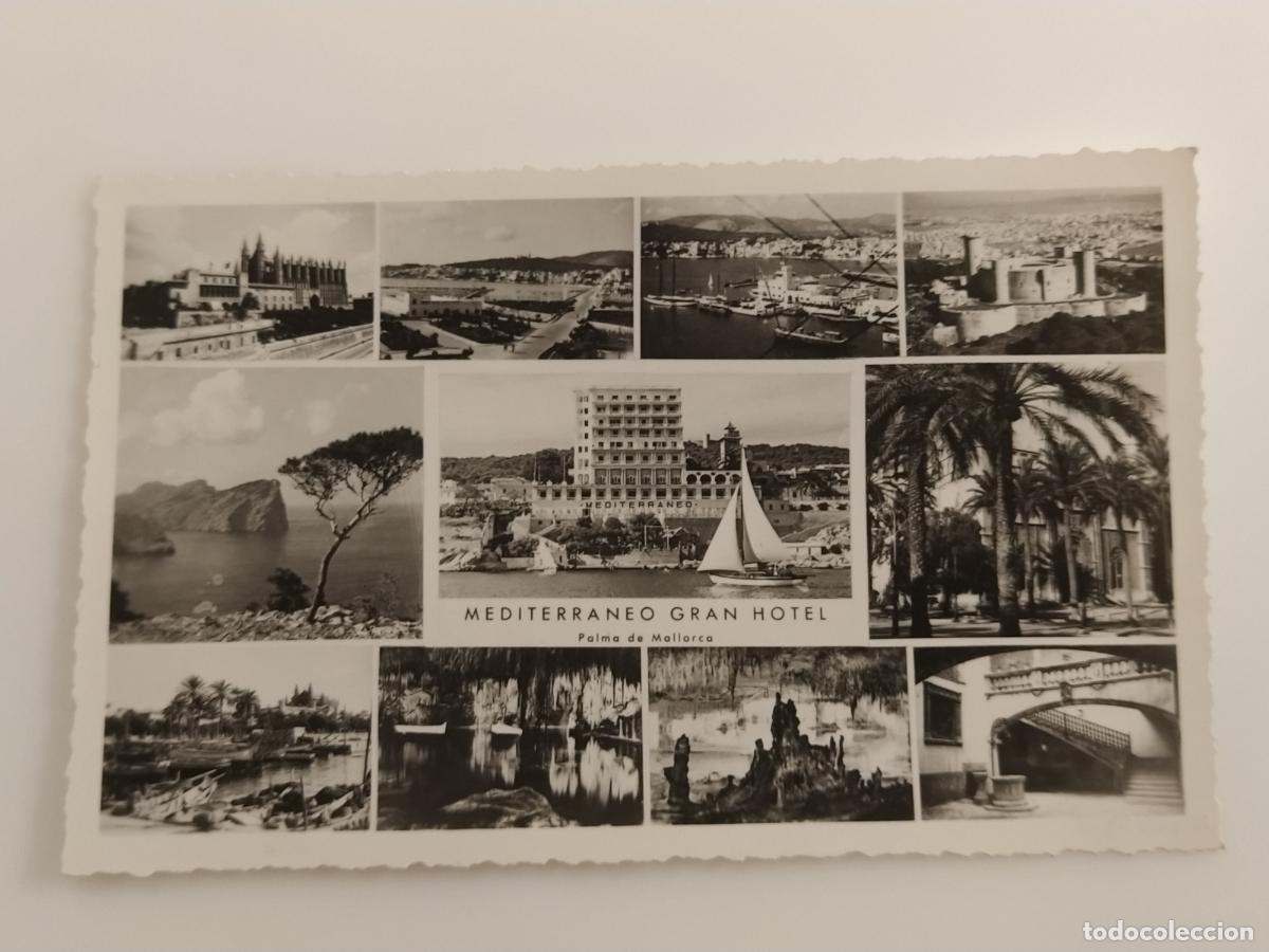 Postales: PALMA DE MALLORCA - MEDITERRANEO GRAN HOTEL - FOTO BALEAR - POSTAL ANTIGUA (116.848)
