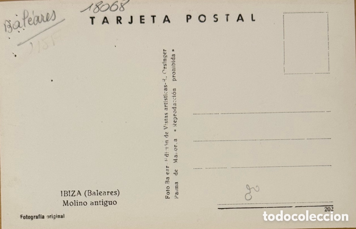 Postales: Ibiza Molino Antiguo - Foto 2