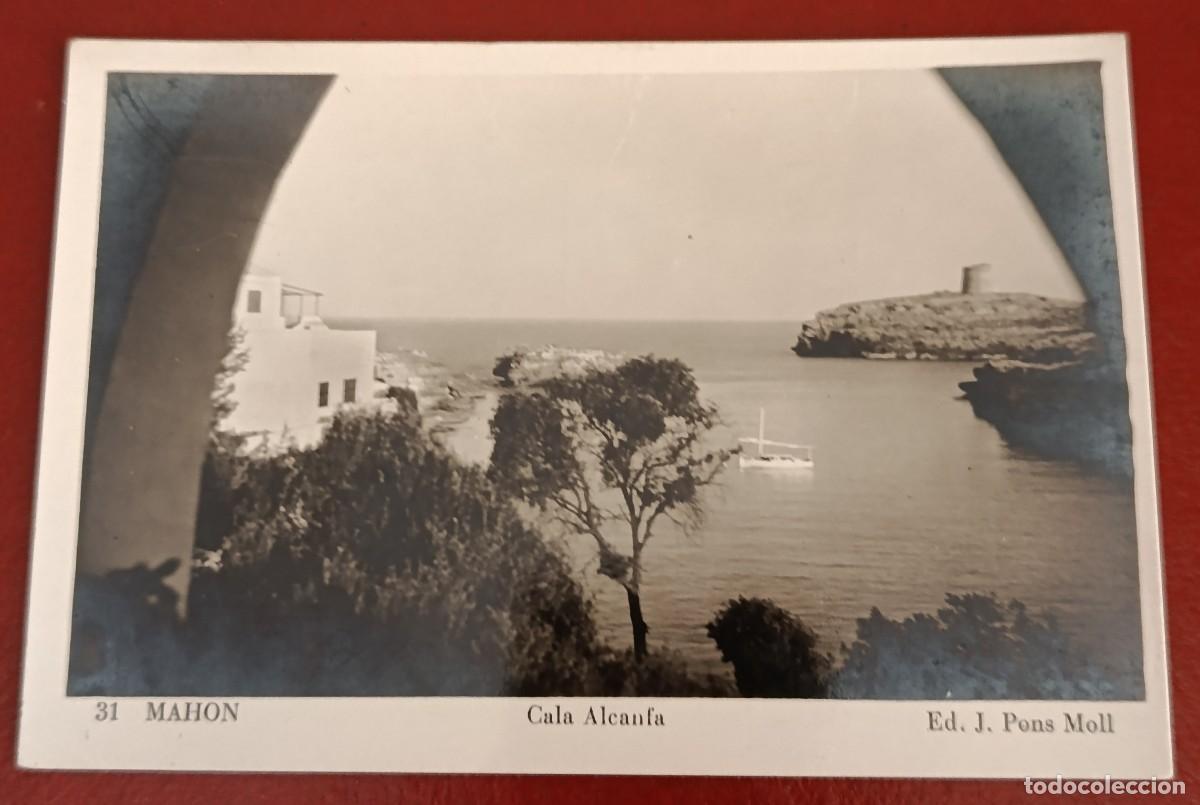Postales: POSTAL FOTOGRAFICA CALA ALCANFA - MAHON 1960 - EDICIONES PONS MOLL