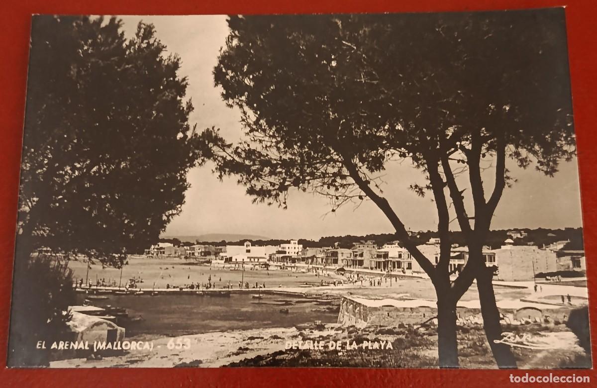 Postales: POSTAL FOTOGRAFICA PLAYA DEL ARENAL - MENORCA 1950 - A. ZERKOWITZ