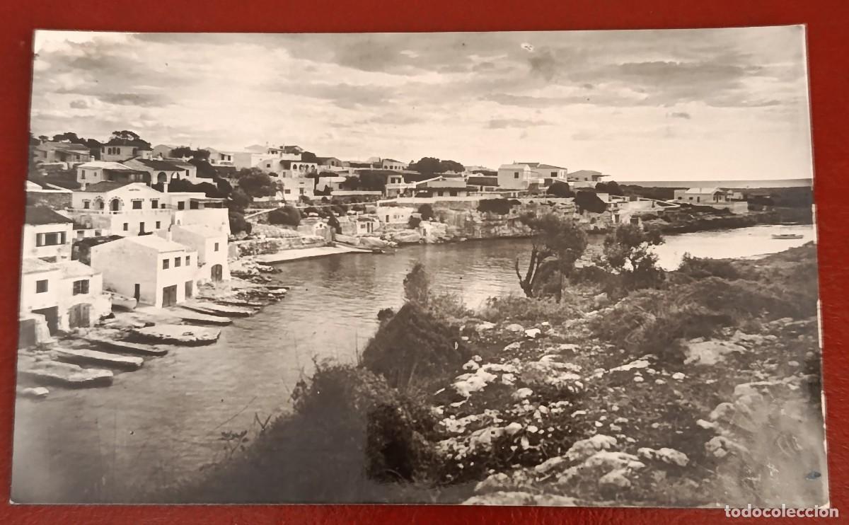 Postales: POSTAL FOTOGR&Aacute;FICA CALA ALCAUFAR - SAN LUIS - MENORCA 1940/50