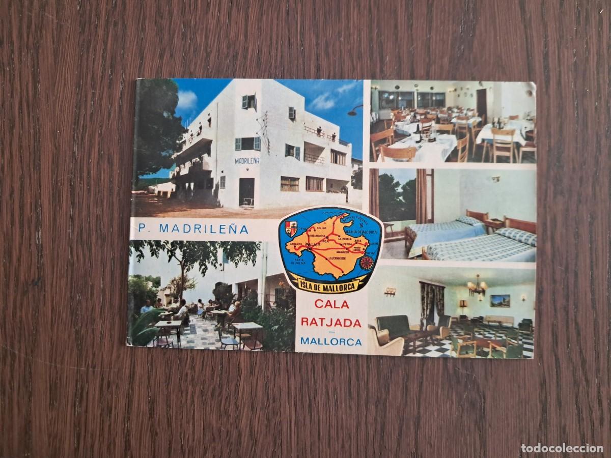 Postales: postal de Espa&ntilde;a, pensi&oacute;n madrile&ntilde;a, Cala Ratjada, Mallorca, a&ntilde;o 1967.