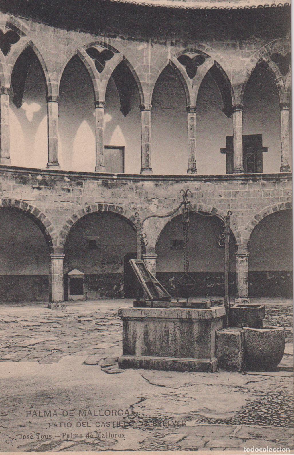 Postales: PALMA DE MALLORCA, PATIO DEL CASTILLO DE BELLVER - JOSE TOUS - S/C