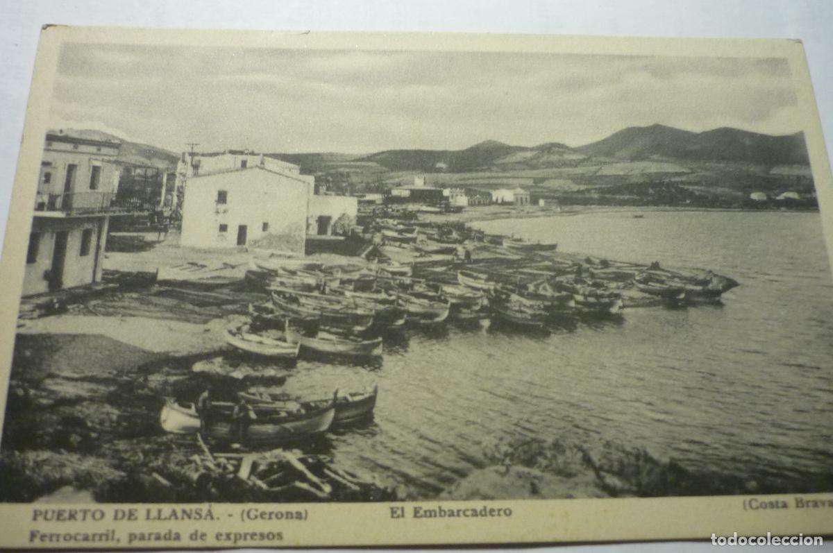 Postales: postal puerto de llansa.-embarcadero cm