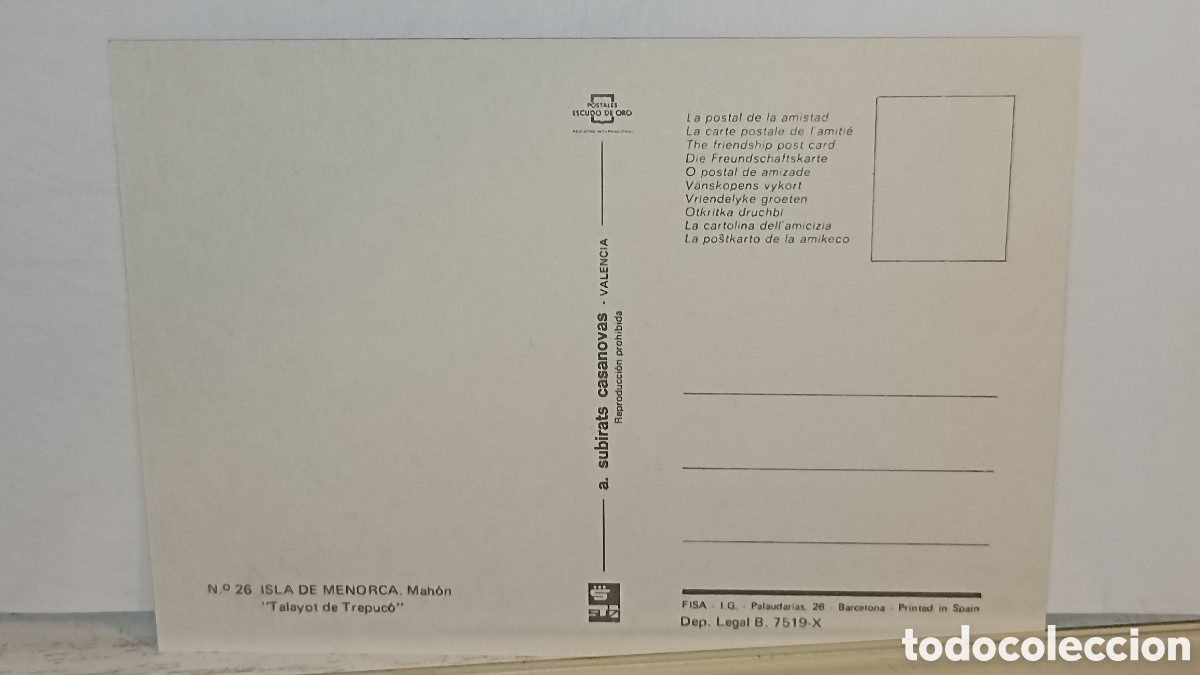 Postales: Mint isla de Menorca Mah&oacute;n talay&oacute; de Trepuco - Foto 2