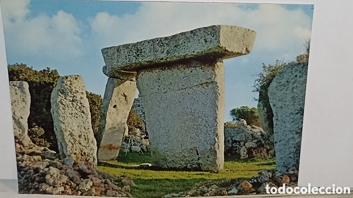 Postales: Mint mount monumento megal&iacute;tico tallati Menorca