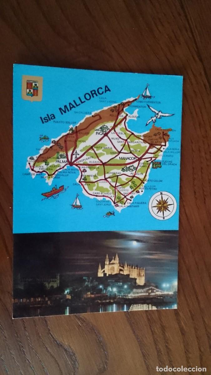 Postales: TARJETA POSTAL MALLORCA LA CATEDRAL DE NOCHE - NO CIRCULADA NO ESCRITA