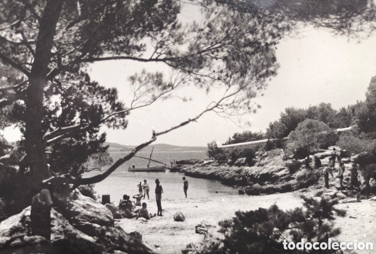 Postkarten: SAN ANTONI CALA GRACI&Oacute; POSTAL FOTOGR&Aacute;FICA FOT&Oacute;GRAFO VI&Ntilde;ETS IBIZA BALEARS C. 1955