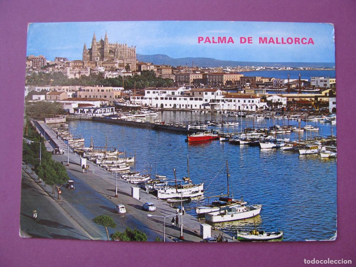 Postales: POSTAL DE PALMA DE MALLORCA. VISTA CLUB NAUTICO Y CATEDRAL. TOMAS DE PEDRO. ESCRITA