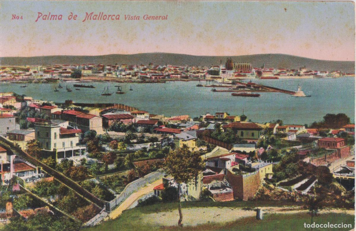 Postales: PALMA DE MALLORCA, VISTA GENERAL - AM (ANGEL TOLDR&Agrave;) N&ordm;4 SERIE: 33568 - S/C