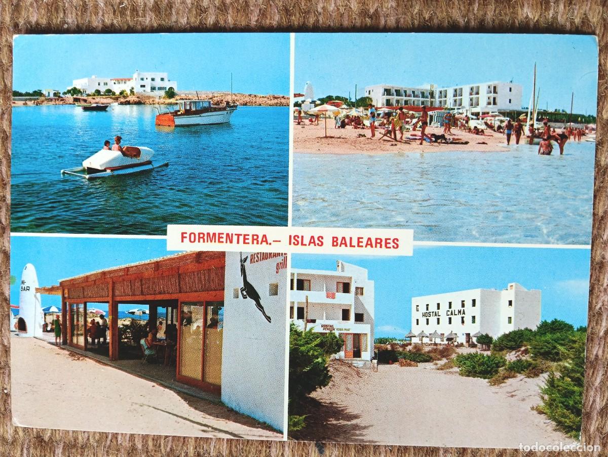 Postales: FORMENTERA - HOSTALES ROCA BELLA, TAHITI, CALMA Y RESTAURANTE GRILL