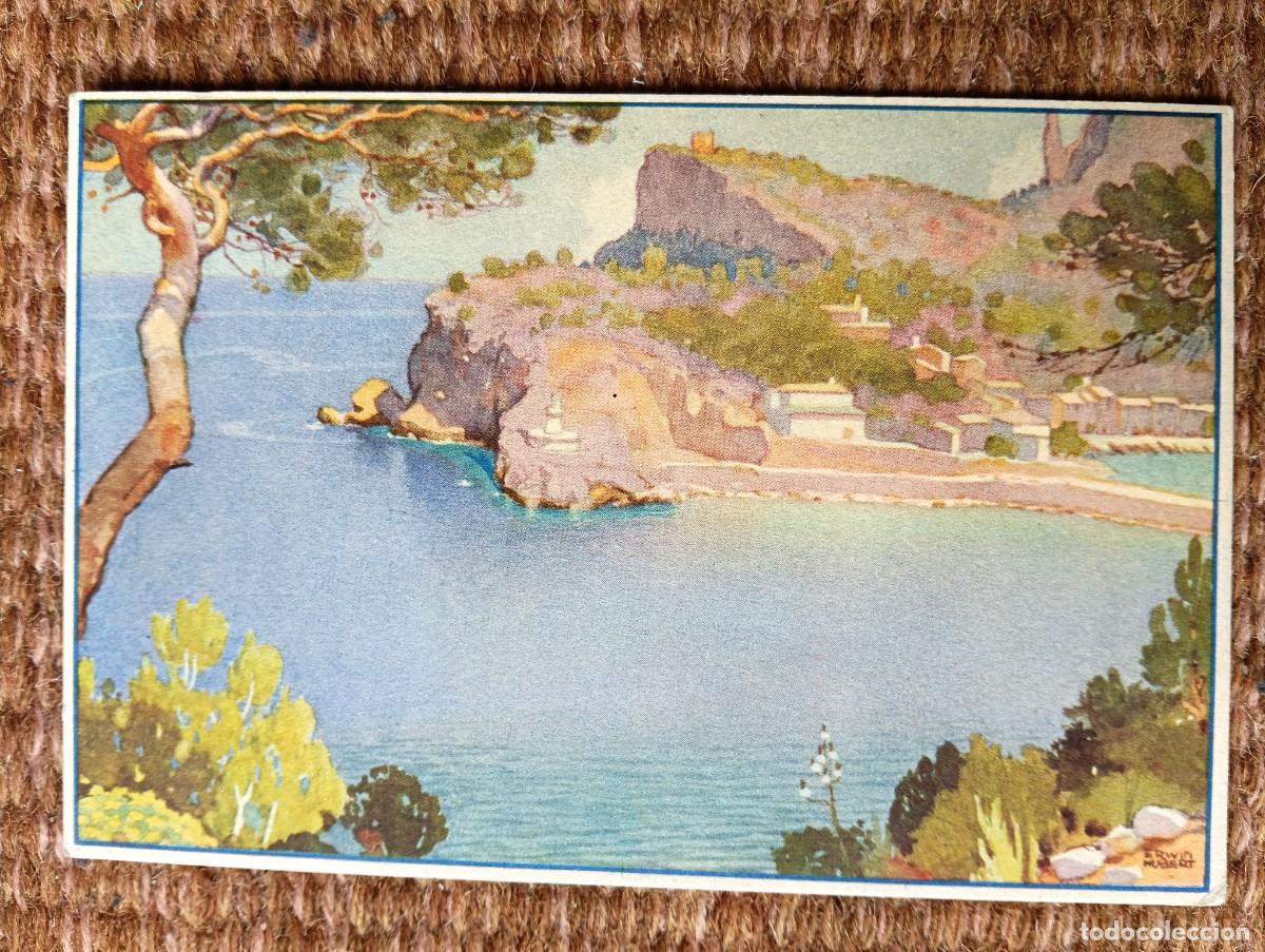 Postales: SOLLER - MALLORCA - DE UN ORIGINAL EN ACUARELA DE ERWIN HUBERT