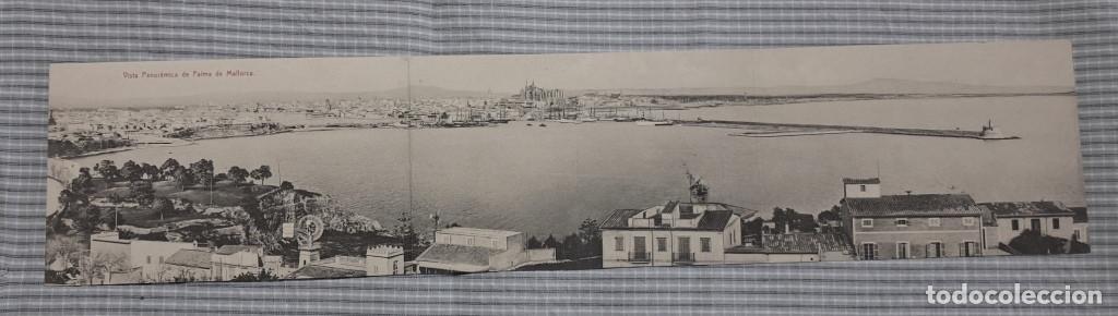 Postales: Postal triple antigua Mallorca. Vista panor&aacute;mica de Palma de Mallorca. A.M.