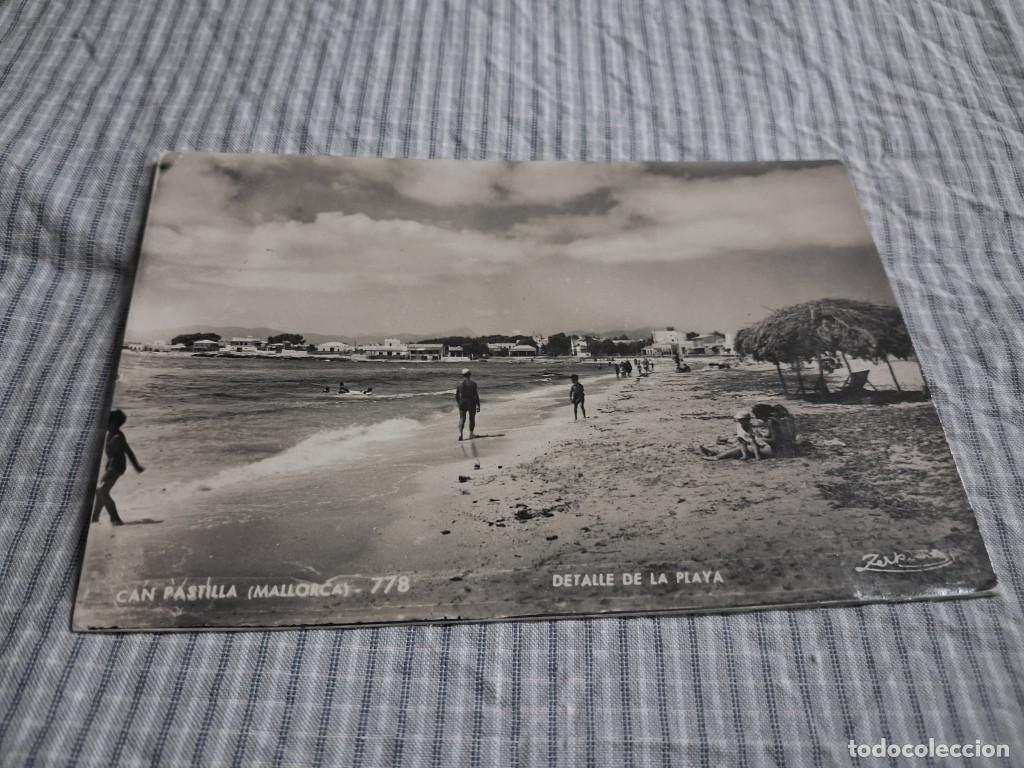 Postales: Postal antigua Mallorca. Can Pastilla. Detalle de la Playa. Circulada.
