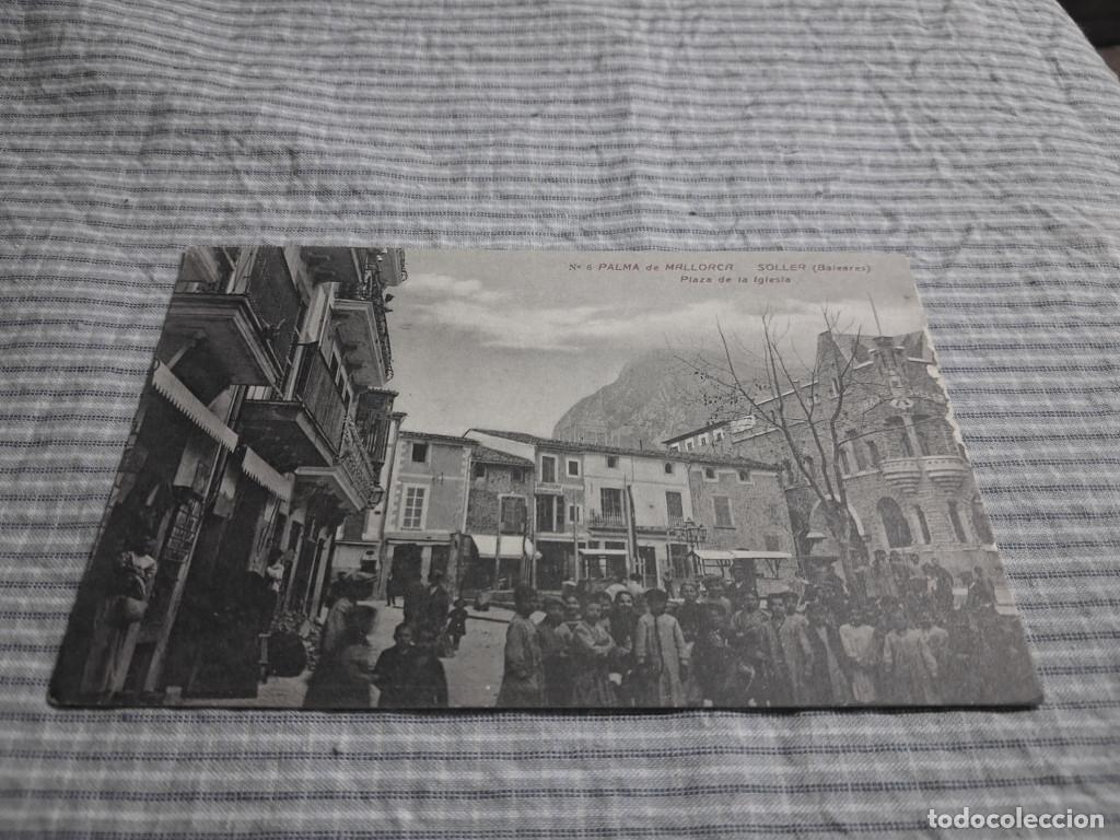 Postales: Postal antigua Mallorca. S&oacute;ller. Plaza de la Iglesias. J. Obradors 6
