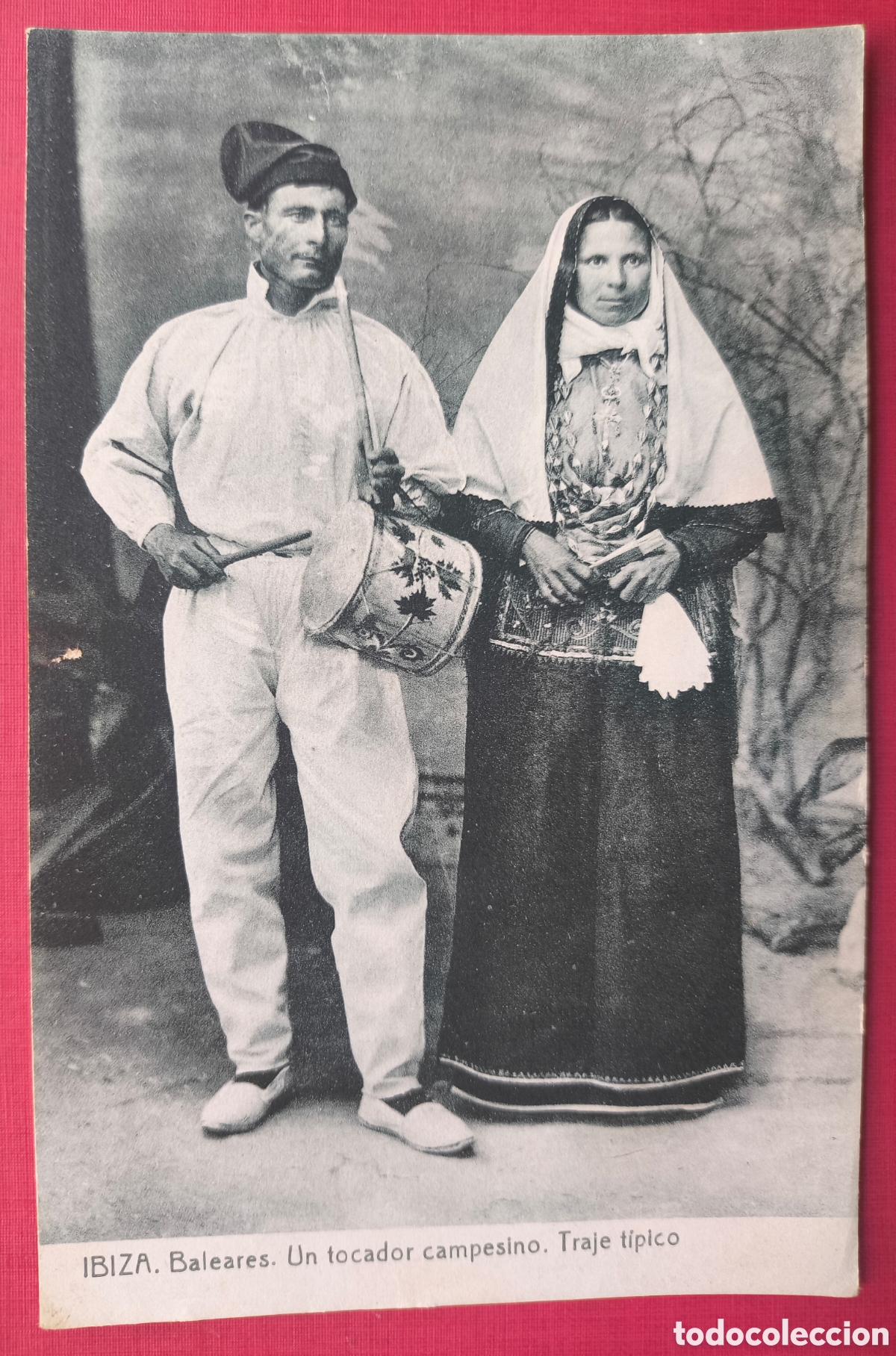 Postales: EIVISSA TRAJE TIPICO ETNOGRAFIA POSTAL FOTOTIPIA IBIZA BALEARS C. 1915