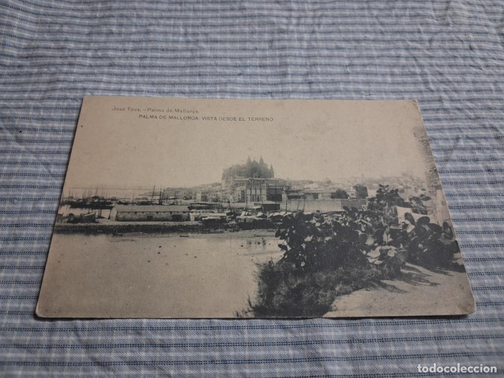 Postales: Postal antigua Mallorca. Palma. Vista desde el terreno. Jos&eacute; Tous. Dorso dividido. Imagen invertida
