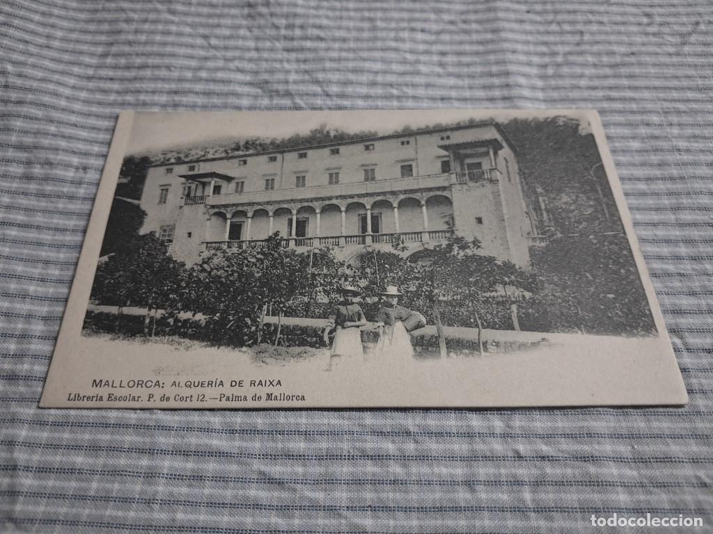 Postales: Postal antigua Mallorca. Alquer&iacute;a de Raixa. Librer&iacute;a Escolar. Dorso dividido