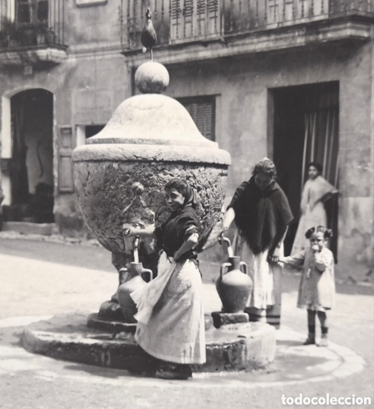 Postales: POLLEN&Ccedil;A FONT DE L'ALMOINA POSTAL FOTOGR&Aacute;FICA ANIMADA COL. BESTARD BALEARS C. 1930