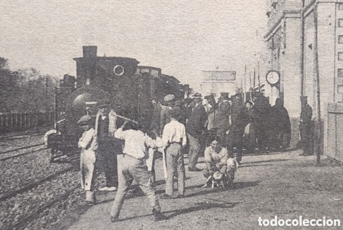 Postales: LLUCMAJOR FERROCARRIL ESTACI&Oacute; TREN POSTAL ED. R y F BALEARS C. 1920