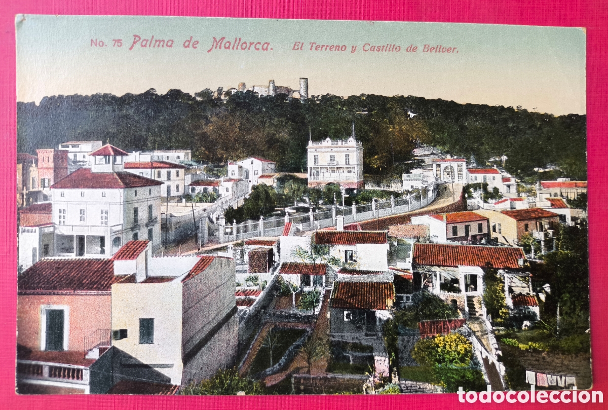 Postales: PALMA CASTELL BELLVER POSTAL A COLOR FOTOTIPIA AM BALEARS C. 1915