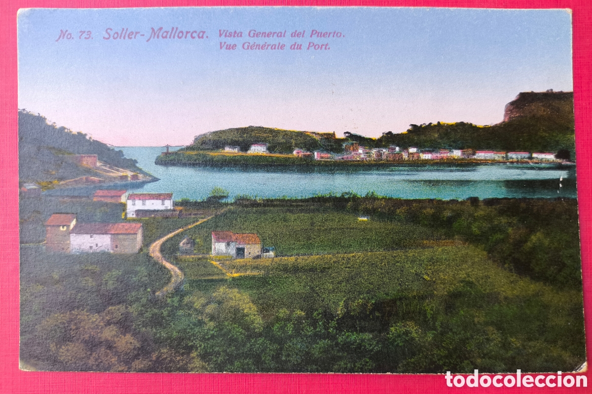 Postales: S&Oacute;LLER VISTA PORT POSTAL A COLOR FOTOTIPIA AM BALEARS C. 1915