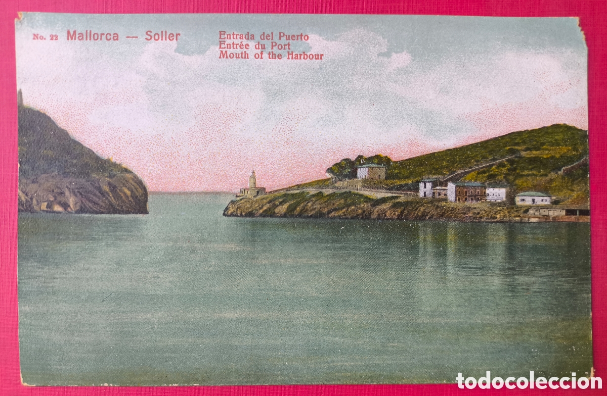 Postales: S&Oacute;LLER PORT POSTAL A COLOR FOTOTIPIA AM BALEARS C. 1920