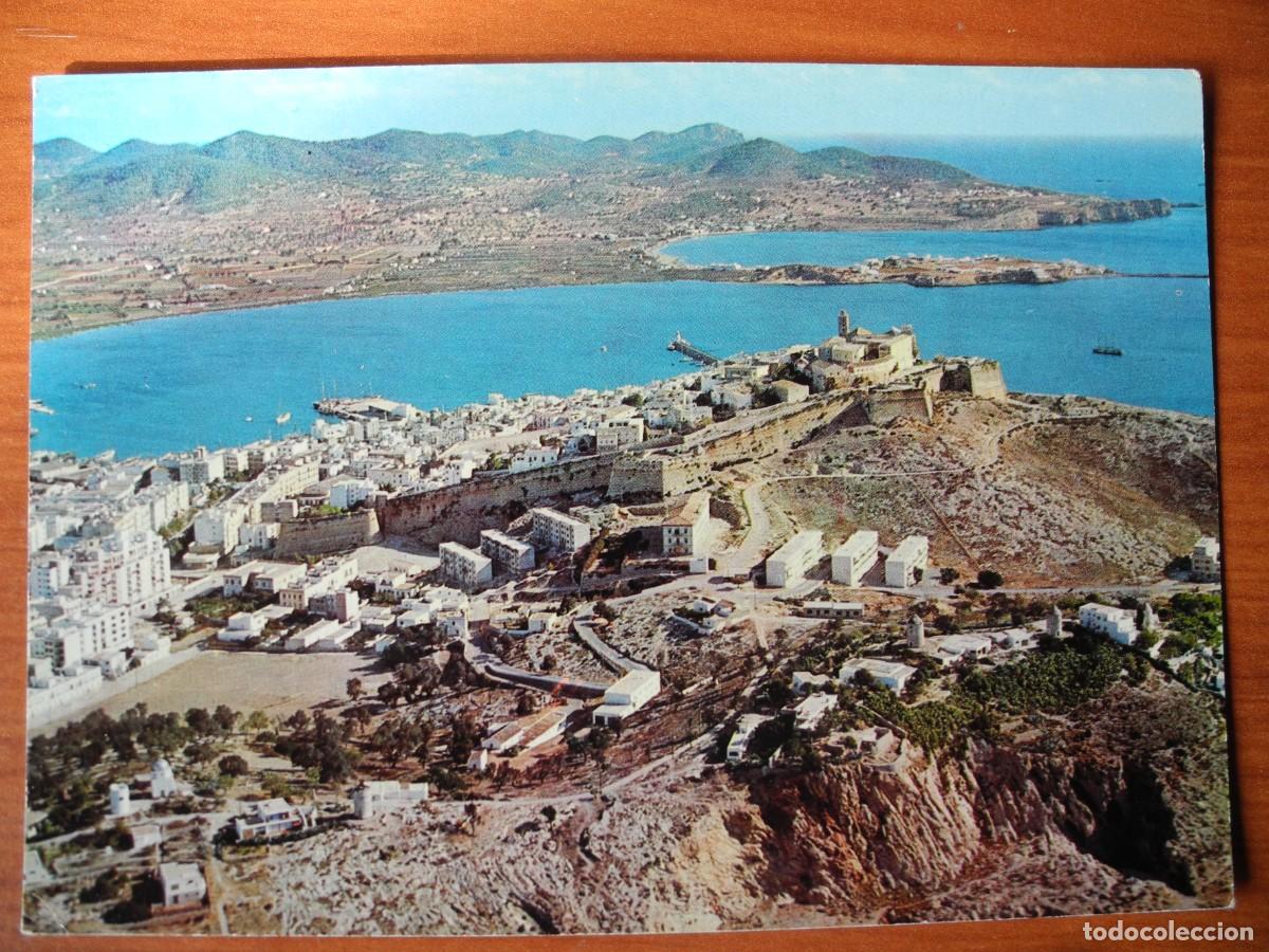 Postais: Ibiza. Vista general de la bah&iacute;a. Al fondo, playa de Talamanca. n. 3766 Ed. CYP Nueva