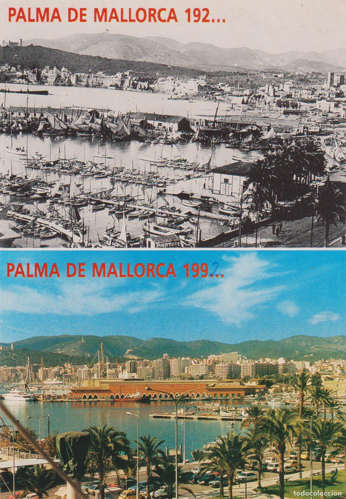 Cartes Postales: MALLORCA, PALMA, COMPARATIVA 192...'S & 199...'S - ESCUDO DE ORO N&ordm;3714 - S/C