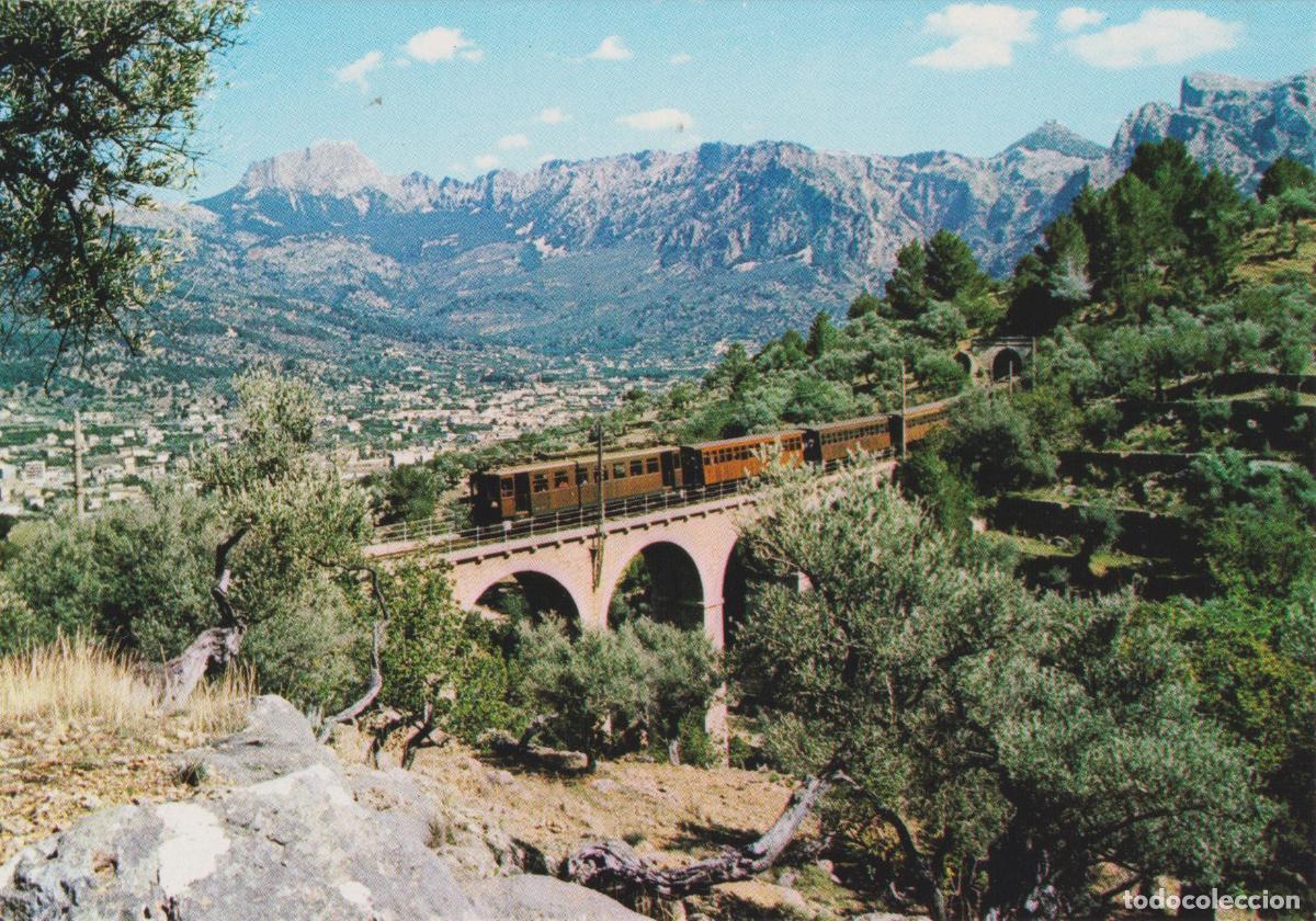 Cartes Postales: MALLORCA, SOLLER, TREN ATRAVESANDO UN PUENTE - CYP N&ordm;401 - S/C