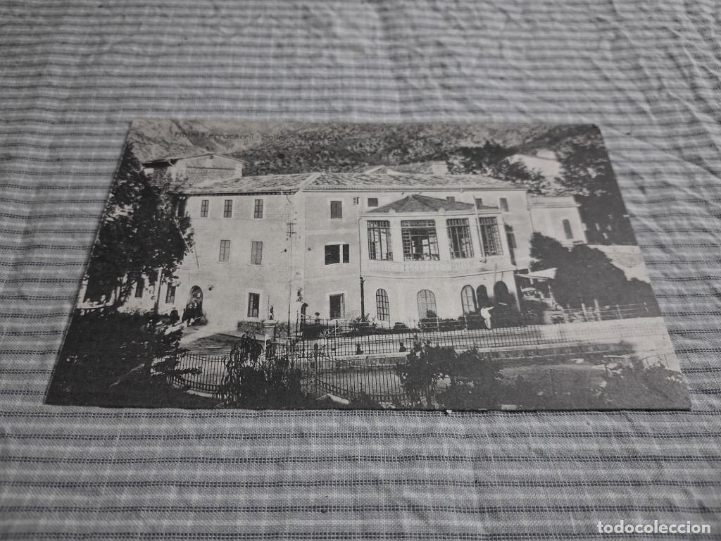 Postales: Postal antigua Mallorca. S&oacute;ller. Hotel Ferrocarril