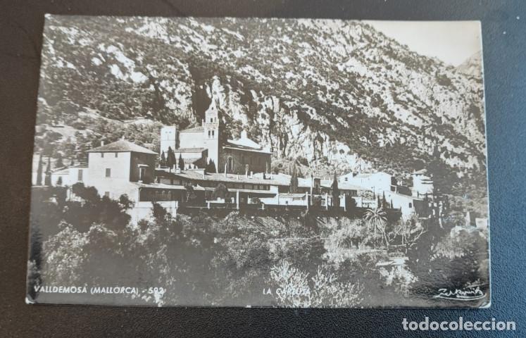 Postales: VALLDEMOSA, MALLORCA, POSTAL ANTIGUA, 14 X 9 CM APROX.