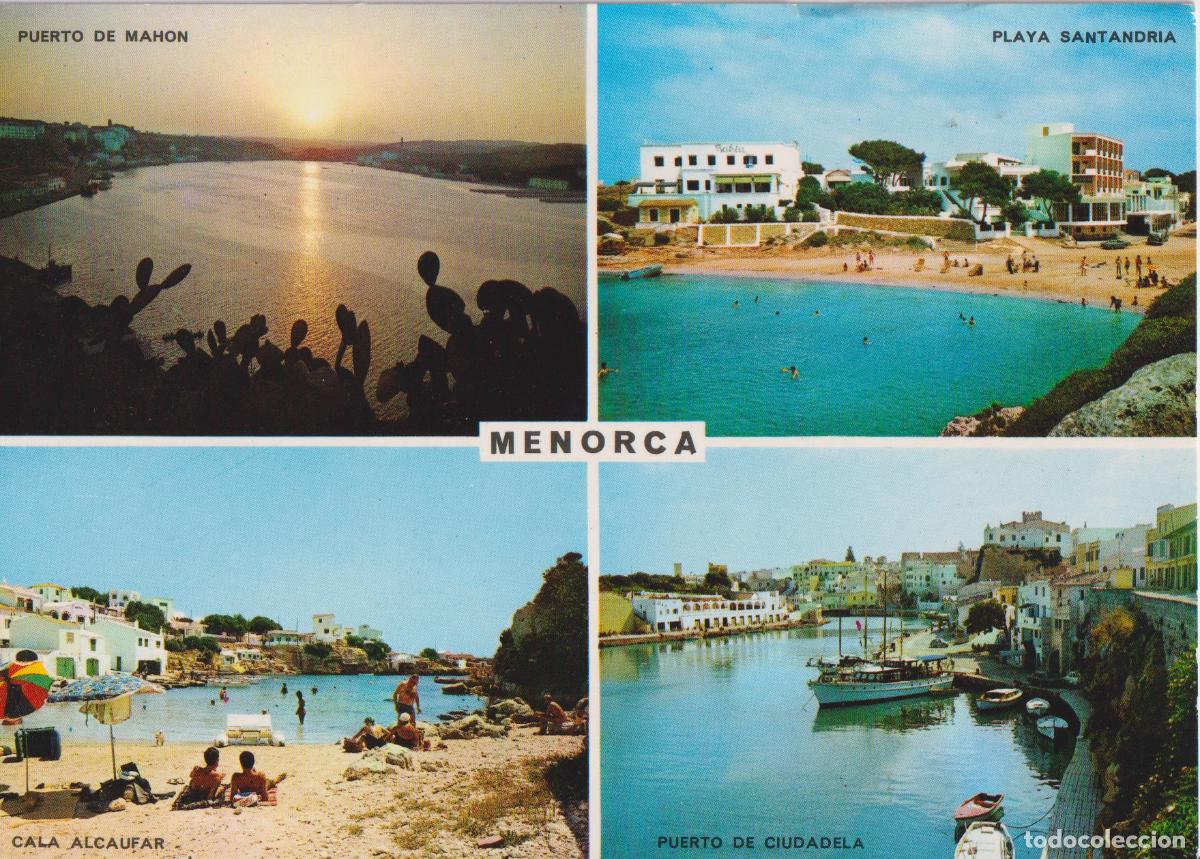 Postales: MENORCA, PUERTO MAHON, CALA ALCAUFAR, PLAYA SANTANDRIA.. - POSTALES COLOR CYP N&ordm;50217 - S/C