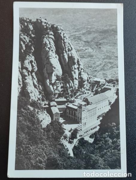 Postcards: MOTSERRAT EL SANTUARIO A VISTA DE PAJARO, POSTAL ANTIGUA, 15 X 10 CM APROX.