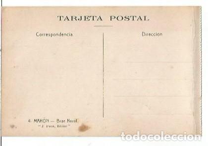Postales: ANTIGUA POSTAL 4 MAHON BASE NAVAL J PONS EDITOR - Foto 2