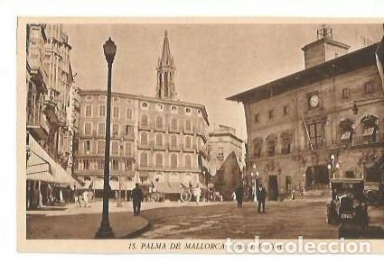 Postcards: ANTIGUA POSTAL 15 PALMA DE MALLORCA PLAZA DE CORT HUECOGRABADO MUMBRU