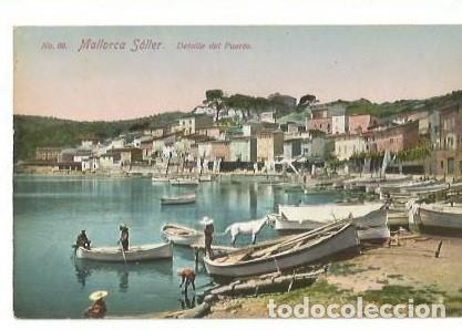 Postcards: ANTIGUA POSTAL N&ordm; 69 MALLORCA SOLLER DETALLE DEL PUERTO AGUSTIN MUNNE