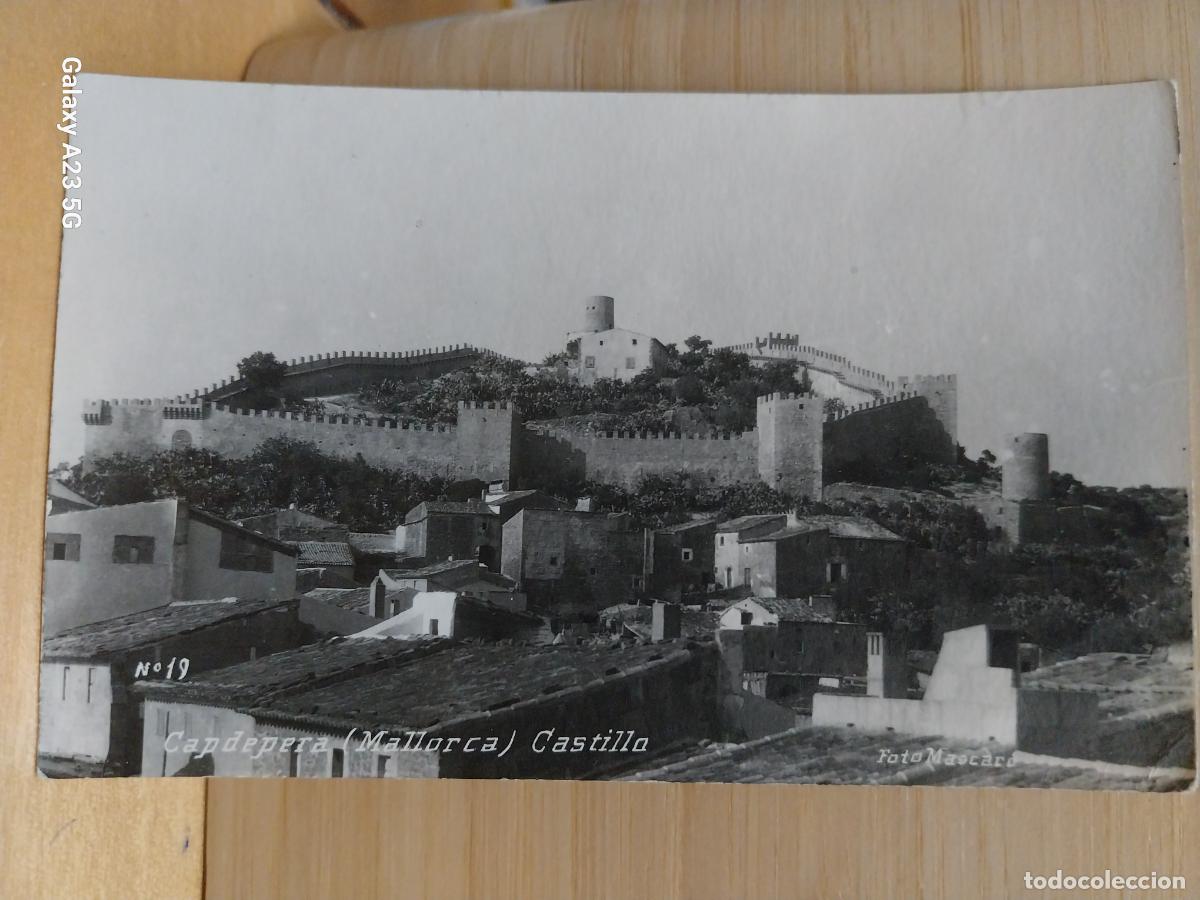 Postales: CAPDEPERA CASTILLO ED FOTO MASCAR&Oacute; 19 CIRCULADA A&Ntilde;O 1952