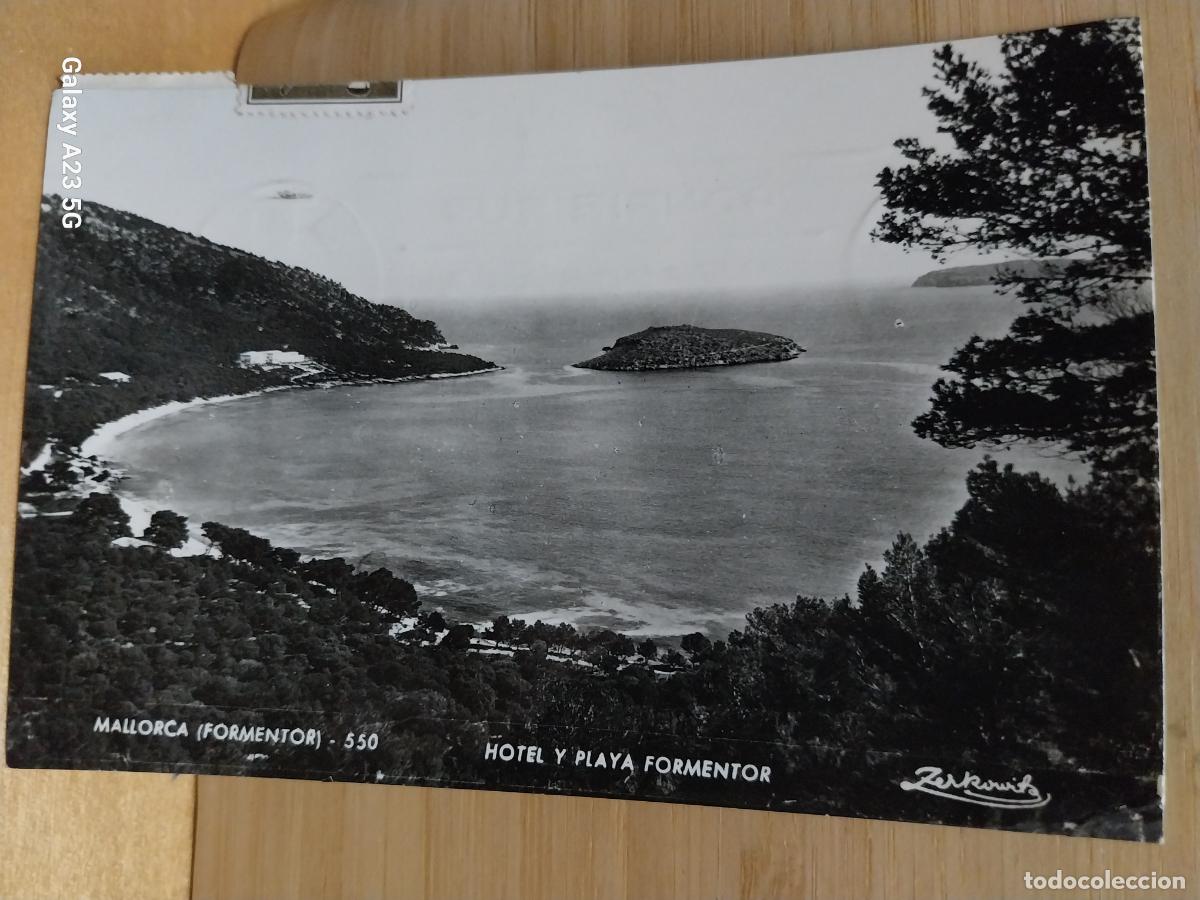 Postales: HOTEL Y PLAYA FORMENTOR MALLORCA ZERKOWITZ 550 CIRCULADA A&Ntilde;O 1959