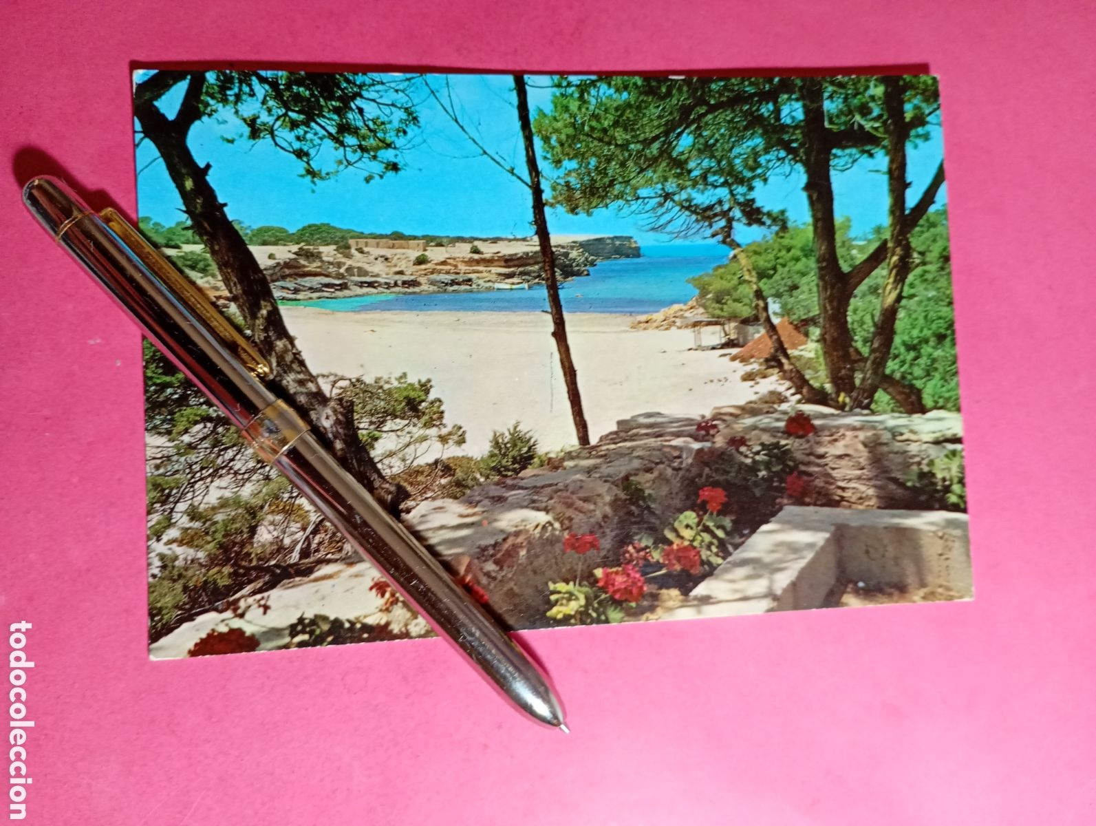 Postales: FORMENTERA (BALEARES PITIUSAS) ''CALA SAHONA''- color, circulada