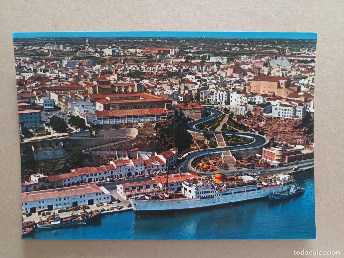 Postales: MAHON (MENORCA). VISTA PARCIAL AEREA (1971) - SEBIME 76. VI-VII SEMANA BISUTERIA E INDUSTRIAS AFINES