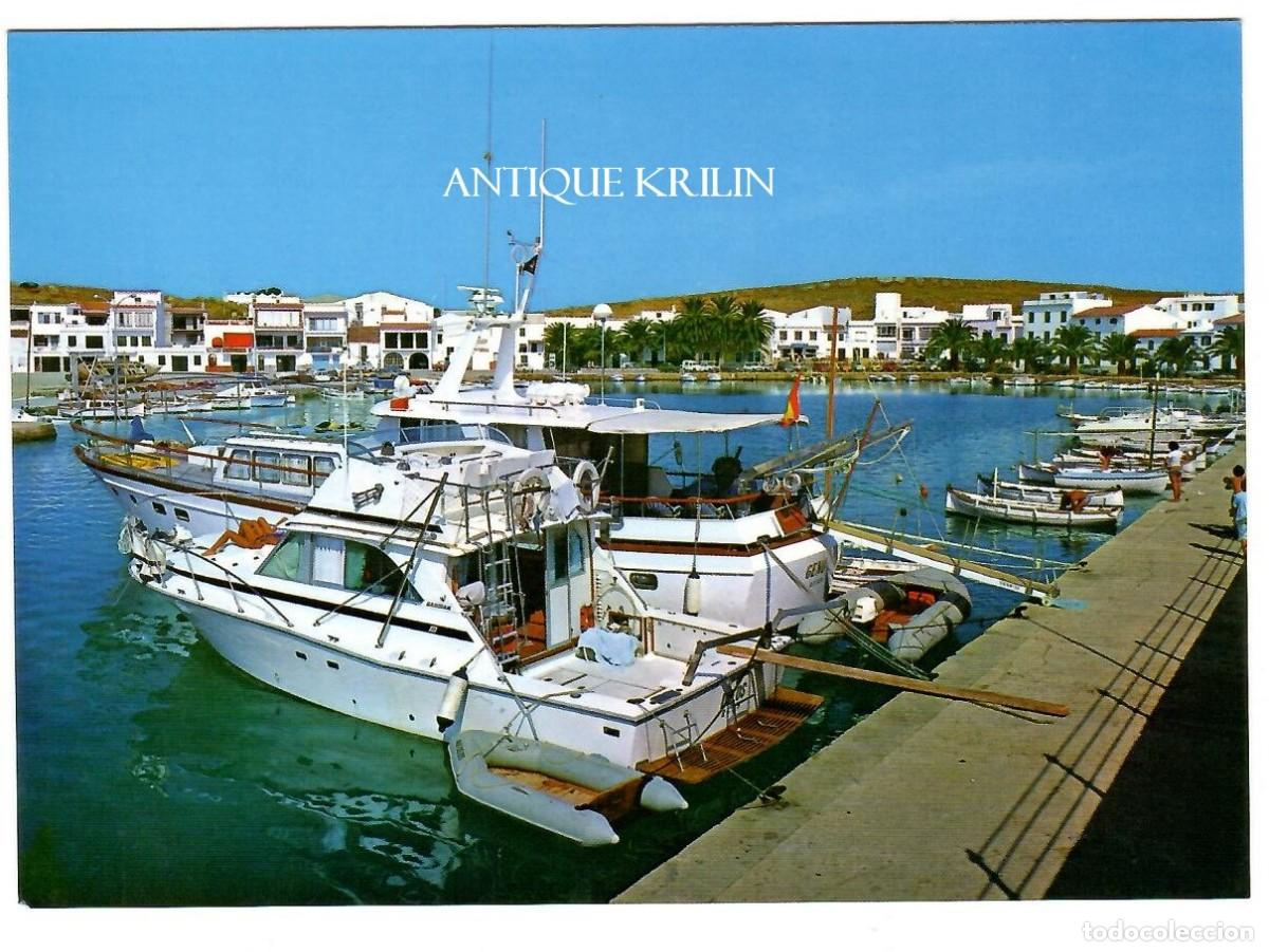 Postales: MENORCA N&ordm; MH 8755 FORNELLS / DETALLE DEL PUERTO / INTERNACIONAL COLOR / SIN FRANQUEAR